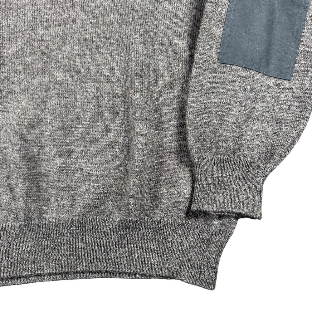 Vintage Cabelas Wool Sweater Mens 2XLT Henley Elbow Patch USA Made 90s Outdoor - Picture 3 of 7
